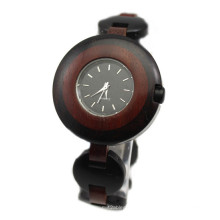 Hlw101 OEM montre en bois de montre en bois de montre en bambou des hommes et des femmes de haute qualité
